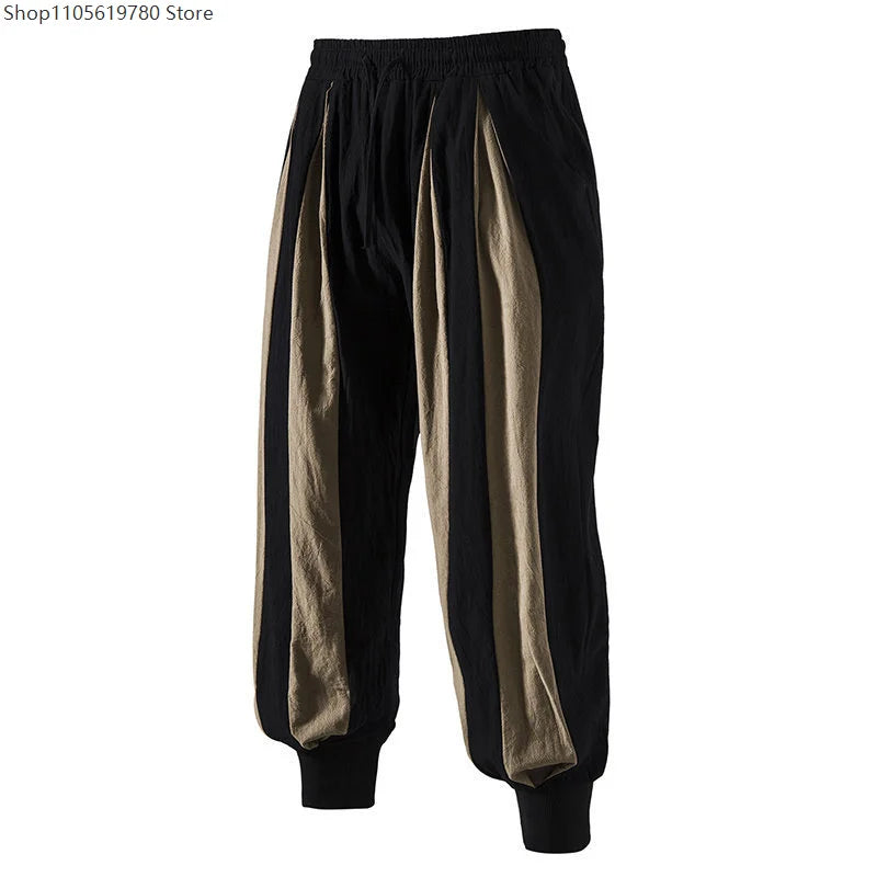 Halloween Costume Renaissance Medieval Men Pirate Circus Clown Costume Knight Trousers - A / M