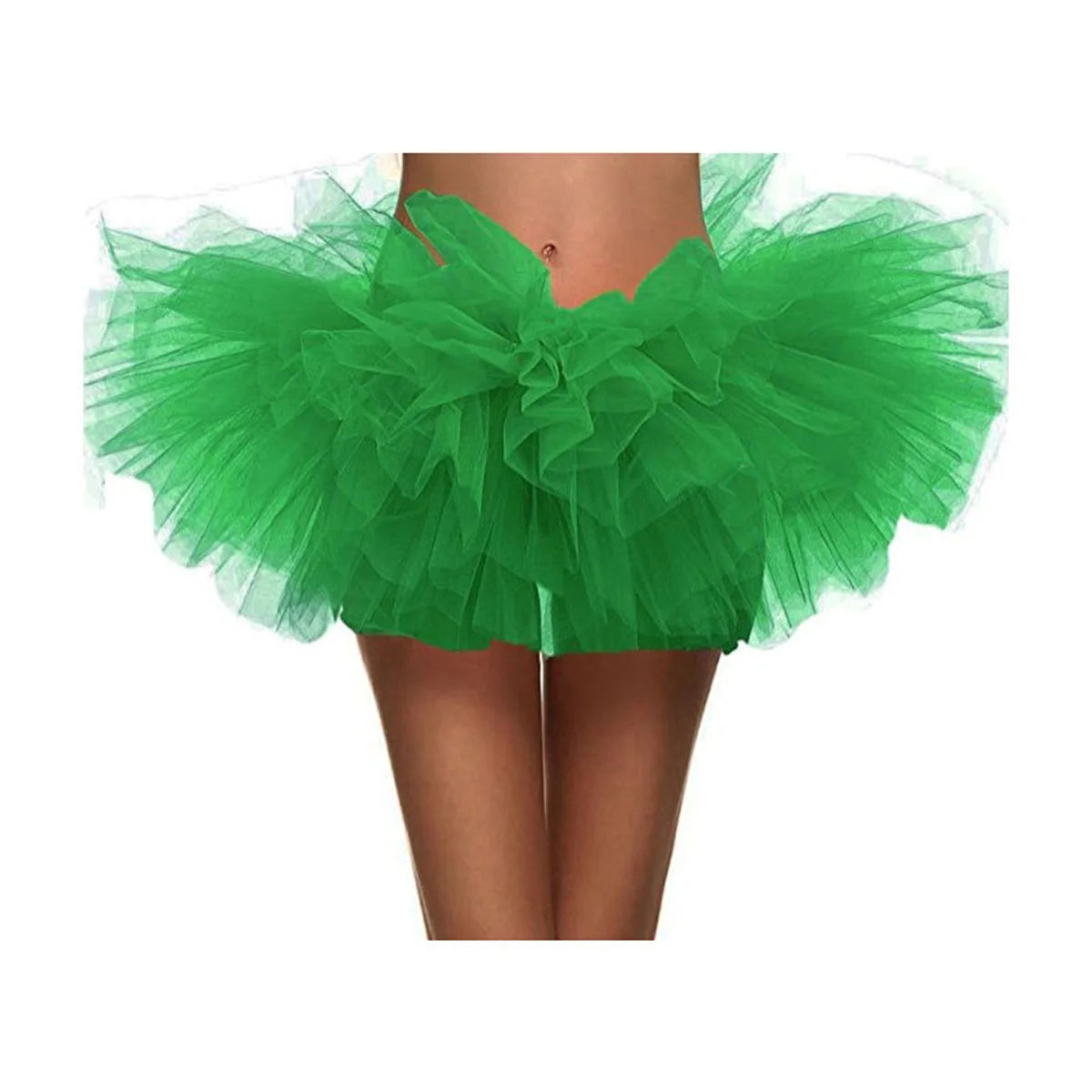 Women's 5-Layer Tulle Tutu Skirt – Fluffy 1980s Halloween Costume