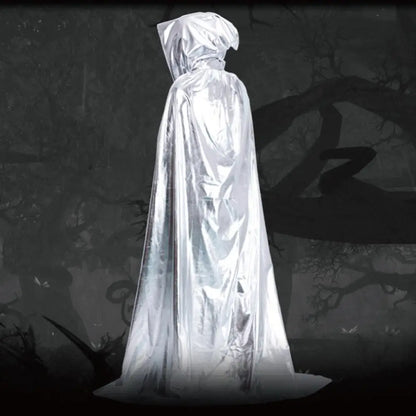 Medieval Robes Witch Wizard Cloak Cape Death Ghost Devil Costume - alternate view 7