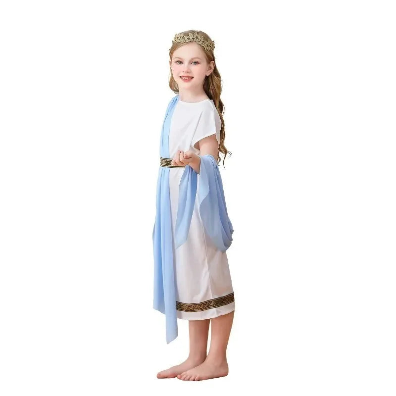 Kids' Greek Mythology Shawl Belt Headwear Suit Costume - alternate view 4