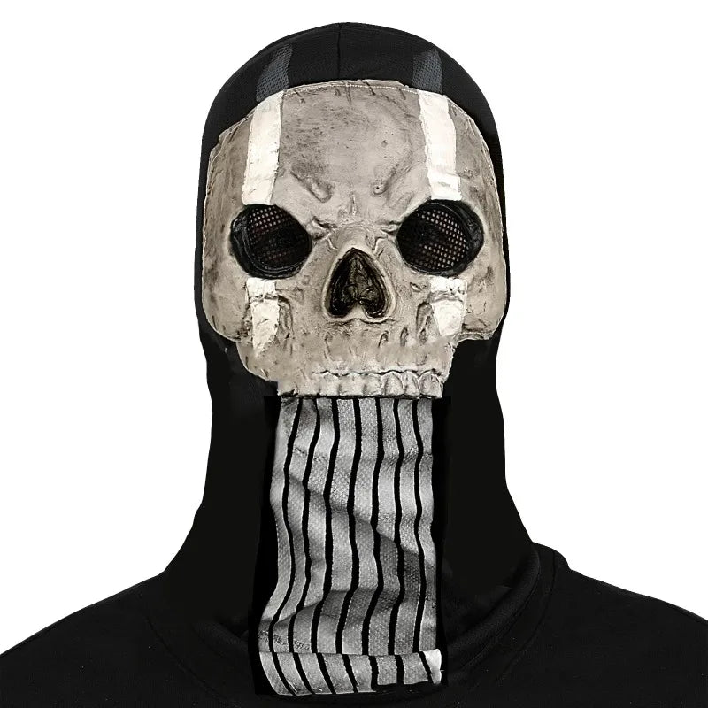 Ghost Skull Head Mask Latex Cod Skeleton Modern Warfare Scary Halloween Cosplay Props Toys for Teen Men Party - product image 6
