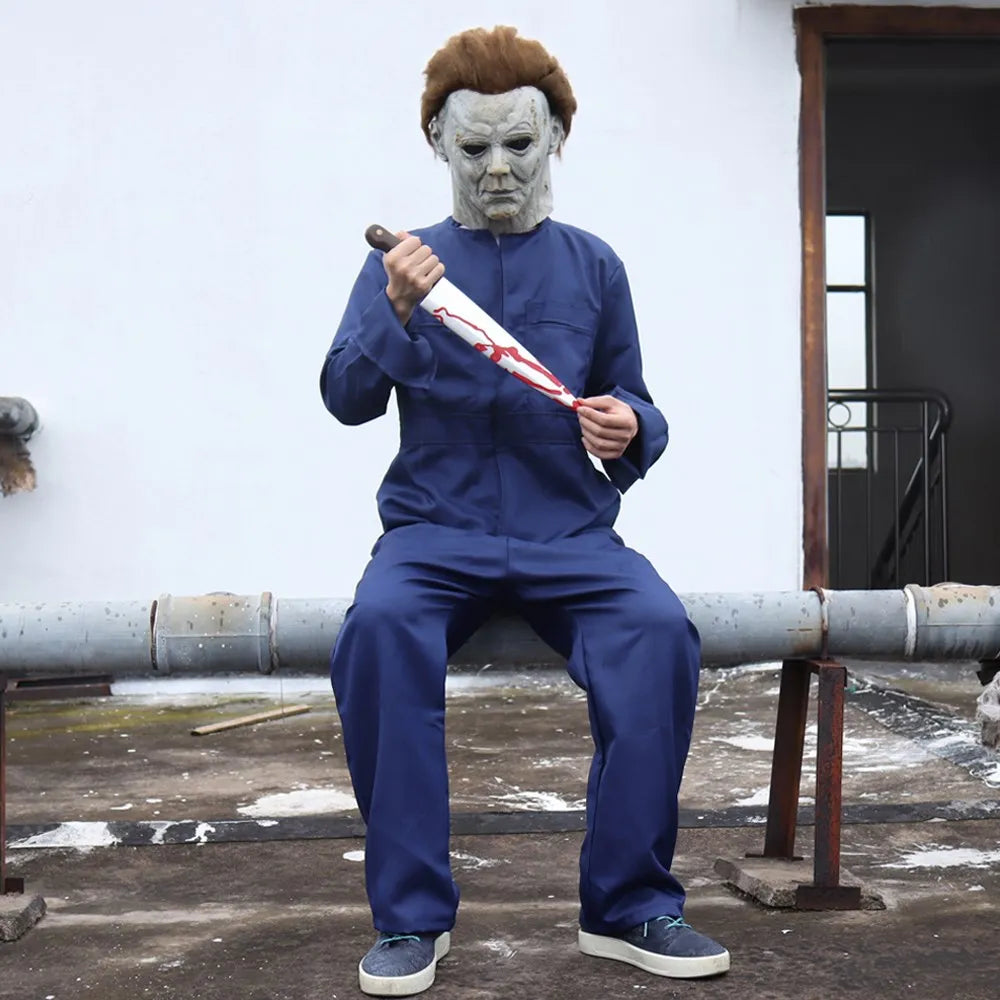 Michael Myers-Inspired Halloween Mask or Jumpsuit – Adult Horror Costume
