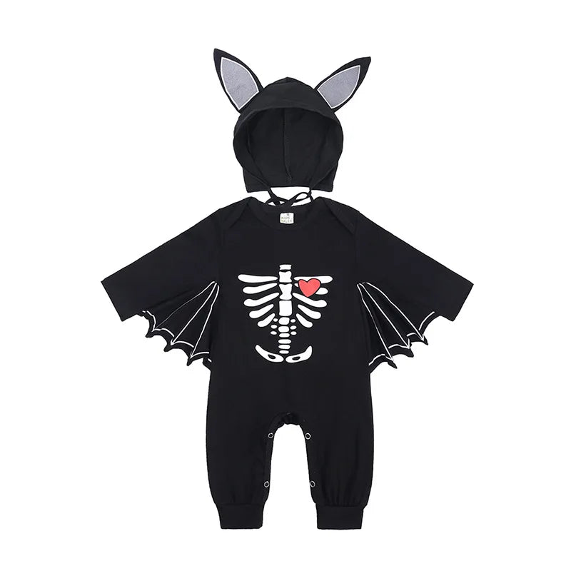 Baby Girls Boys Children Jumpsuit Pumpkin Costume Toddler Sleeveless Jumpsuit