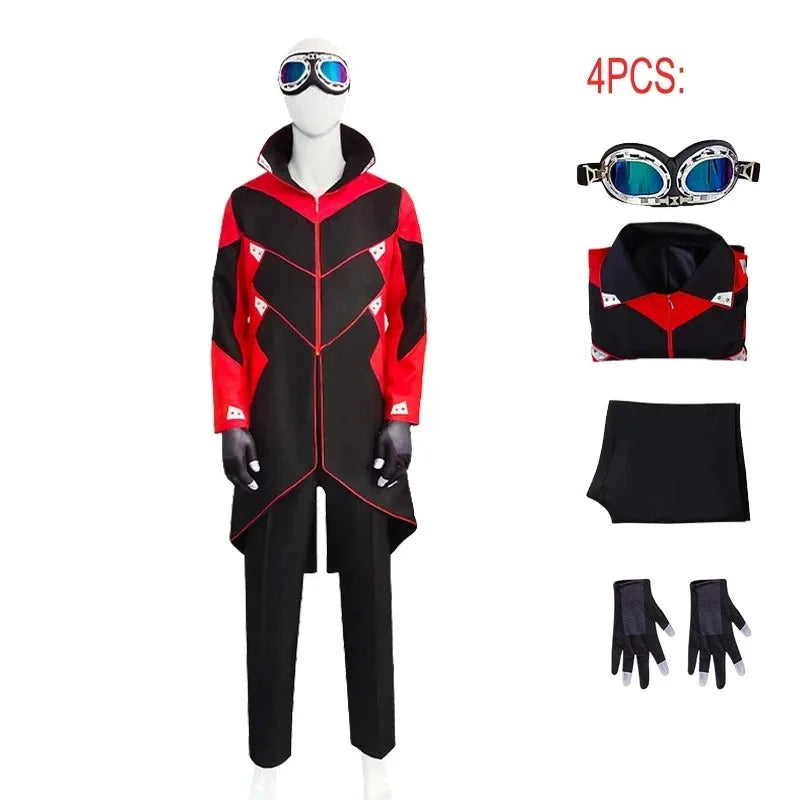 Dr Eggman Cosplay Costume Anime Hedgehog 2 Ivo Robotnik Halloween For Men Clothes Coat Glasses Full Set