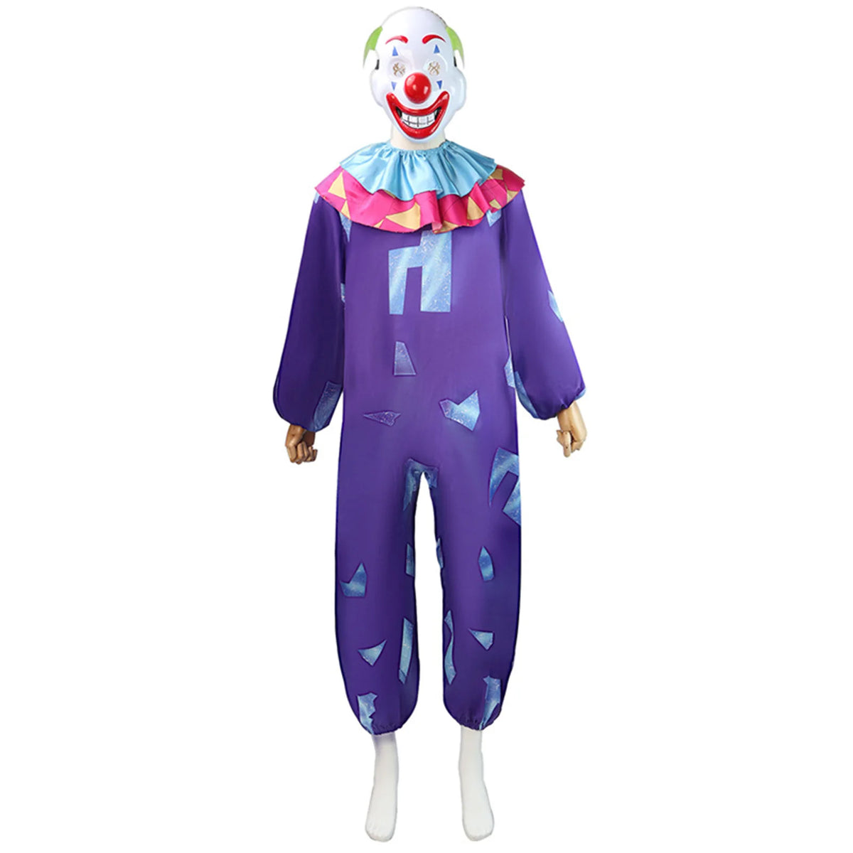 Clown Jumpsuit Costume with Mask for Kids & Adults - product image 5