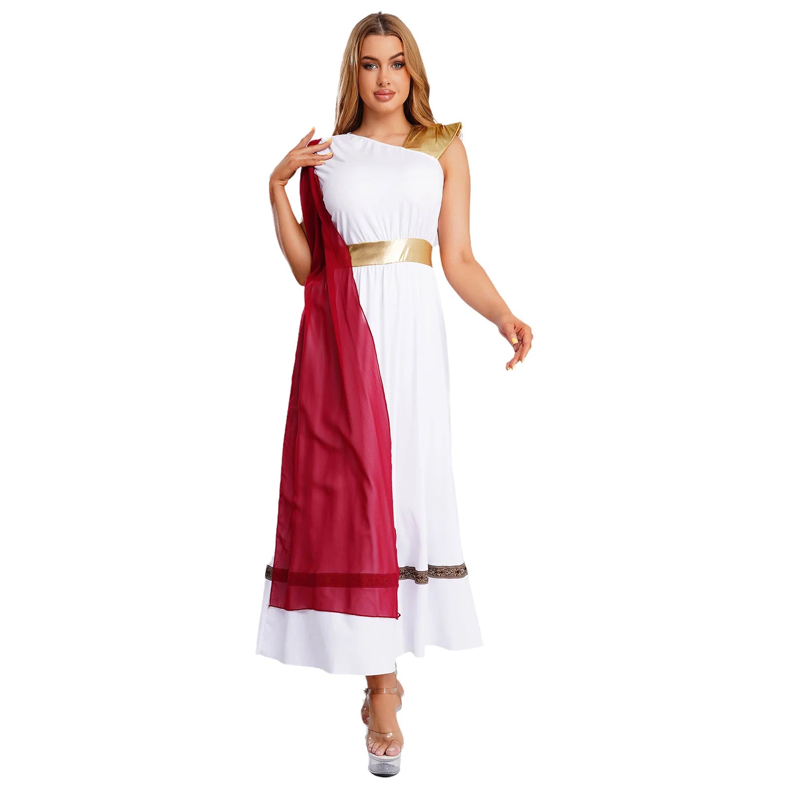 Womens Adult Ancient Greek Princess Roman Spartan Warrior Carnival Cosplay Costume High Waist Roman Empress - product image 3