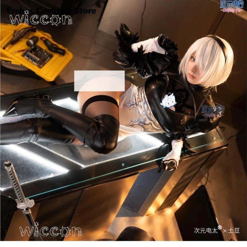 Halloween Costumes Women 2B Costume NieR:Automata NIKKE:The Goddess of Victory Suit Outfit - suit / M