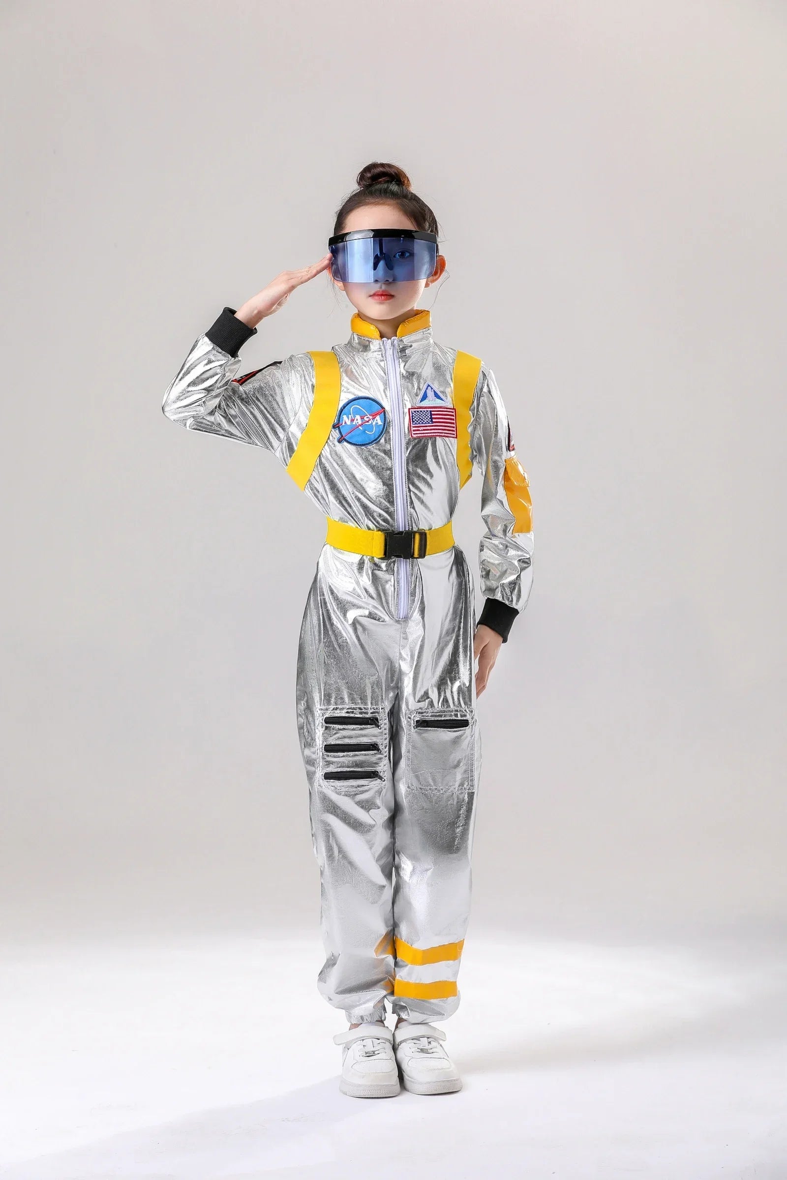 Astronaut Silver Spaceman Space Up Dress Halloween Costume - Only Glasses - product image 5