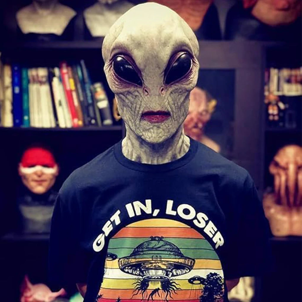 Horrible Alien Mask Horror Alien Supersoft Mask Creepy Halloween Party Decoration Scary Funny Cosplay Prop - product image 2