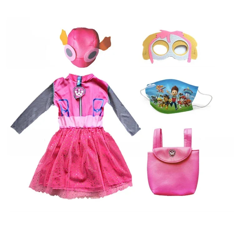 Rescue Pup Patrol-Inspired Kids Costume Children Tops Pants Patrol Uniform Costume