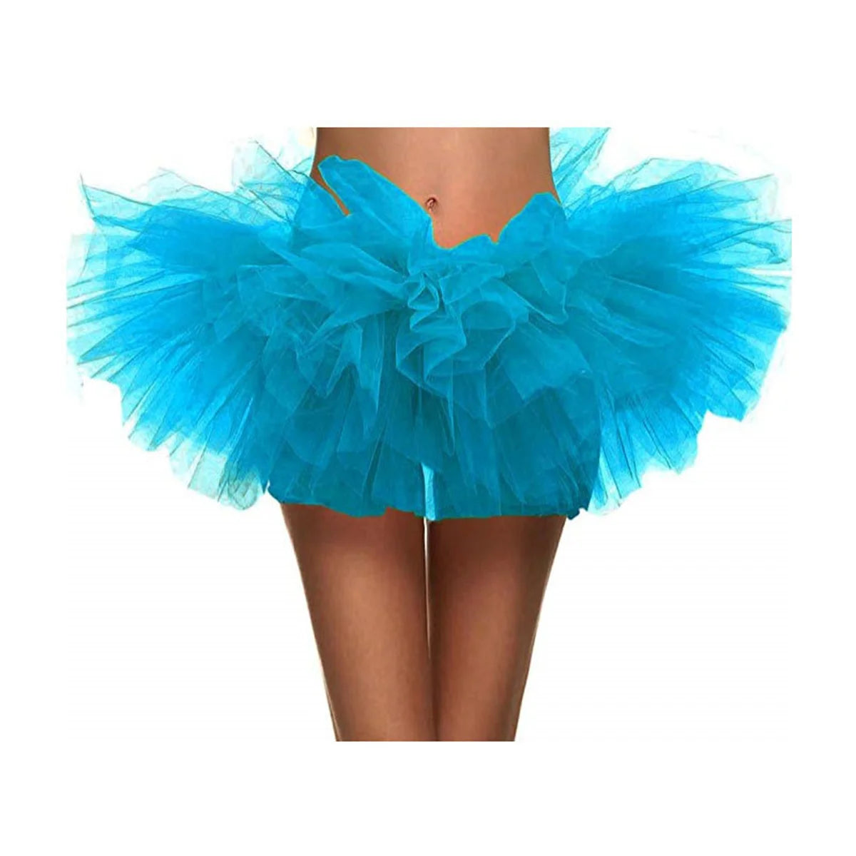 Women's 5-Layer Tulle Tutu Skirt – Fluffy 1980s Halloween Costume