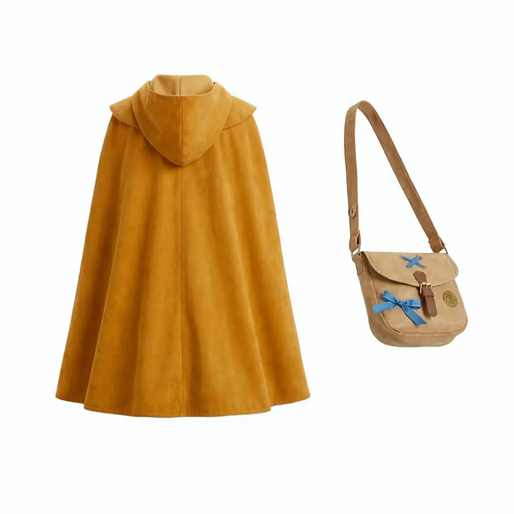 Kids' Holly Wheeler-Inspired Stranger Things Costume – Dress, Cloak & Bag Options