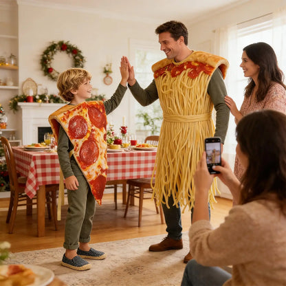 Couples Pizza Realistic Food Costume - alternate view 2