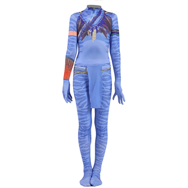 Avatar 2 Cosplay Costume Movie Jake Sully Neytiri Bodysuit Suit Zentai JumpsuitsHalloween