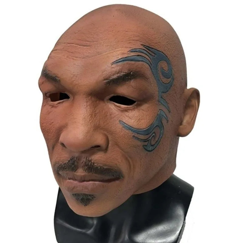 Boxing Champion Mike Tyson Role Headgear Halloween Party Funny Latex Mask Ball Dress Up Clothing Accessories
