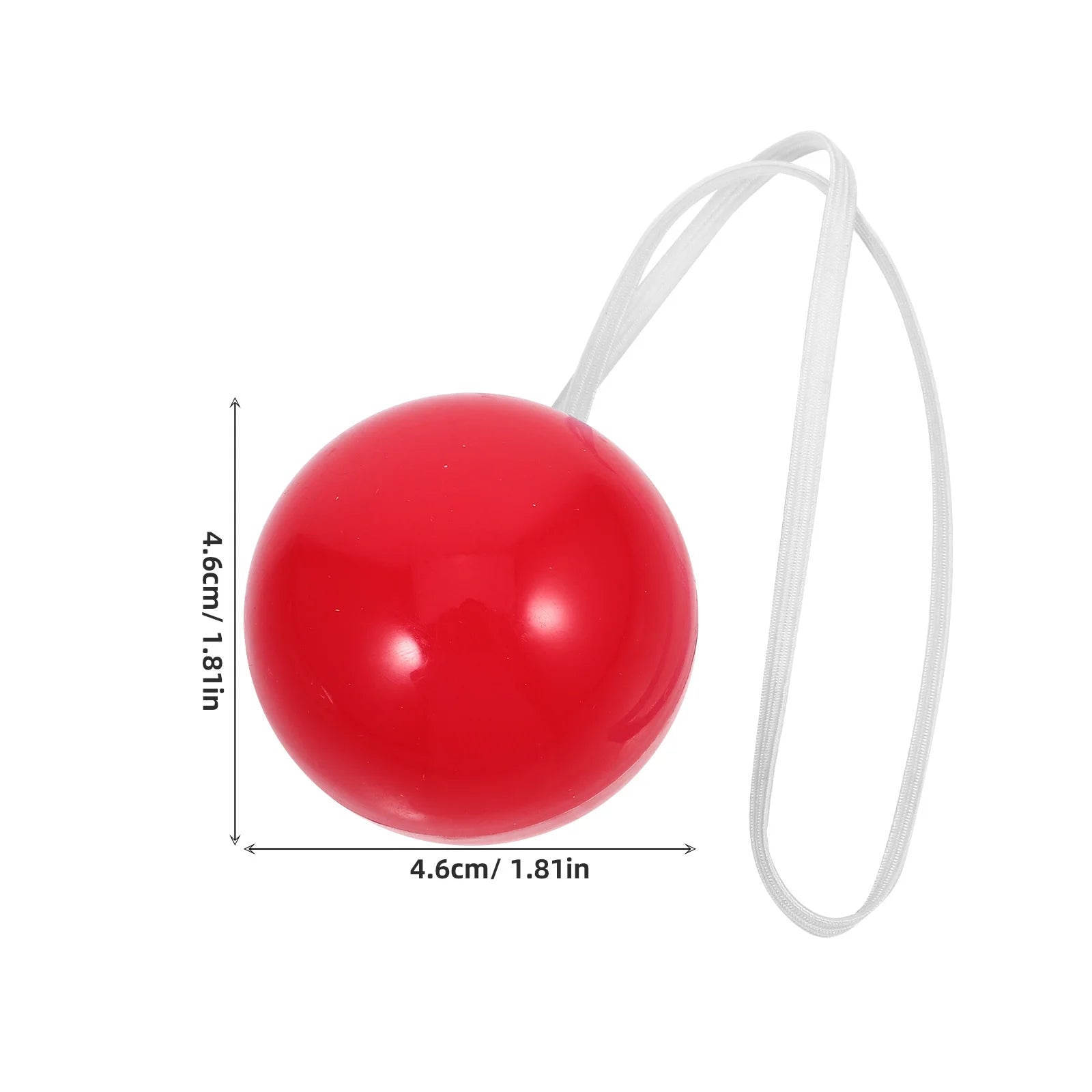 Red Light Up Clown Nose Flashing Blinking Glowing Nose Prop for Halloween Circus Costume - View 7