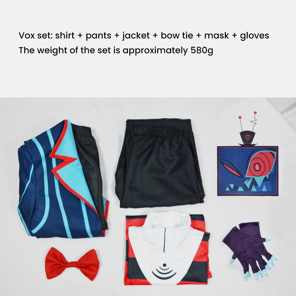 Costume TV Demon Vox Costume Cosplay Outfit Disguise Halloween Suit for Hazbin Hotel - View 6