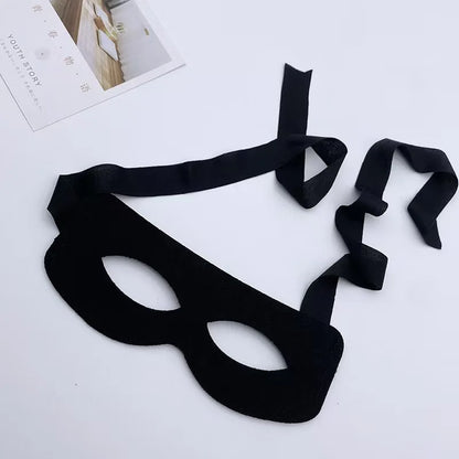 Halloween Half Mask Bandit Ninja Lone Ranger Costume Black Eye Mask Exquisite Halloween - View 4