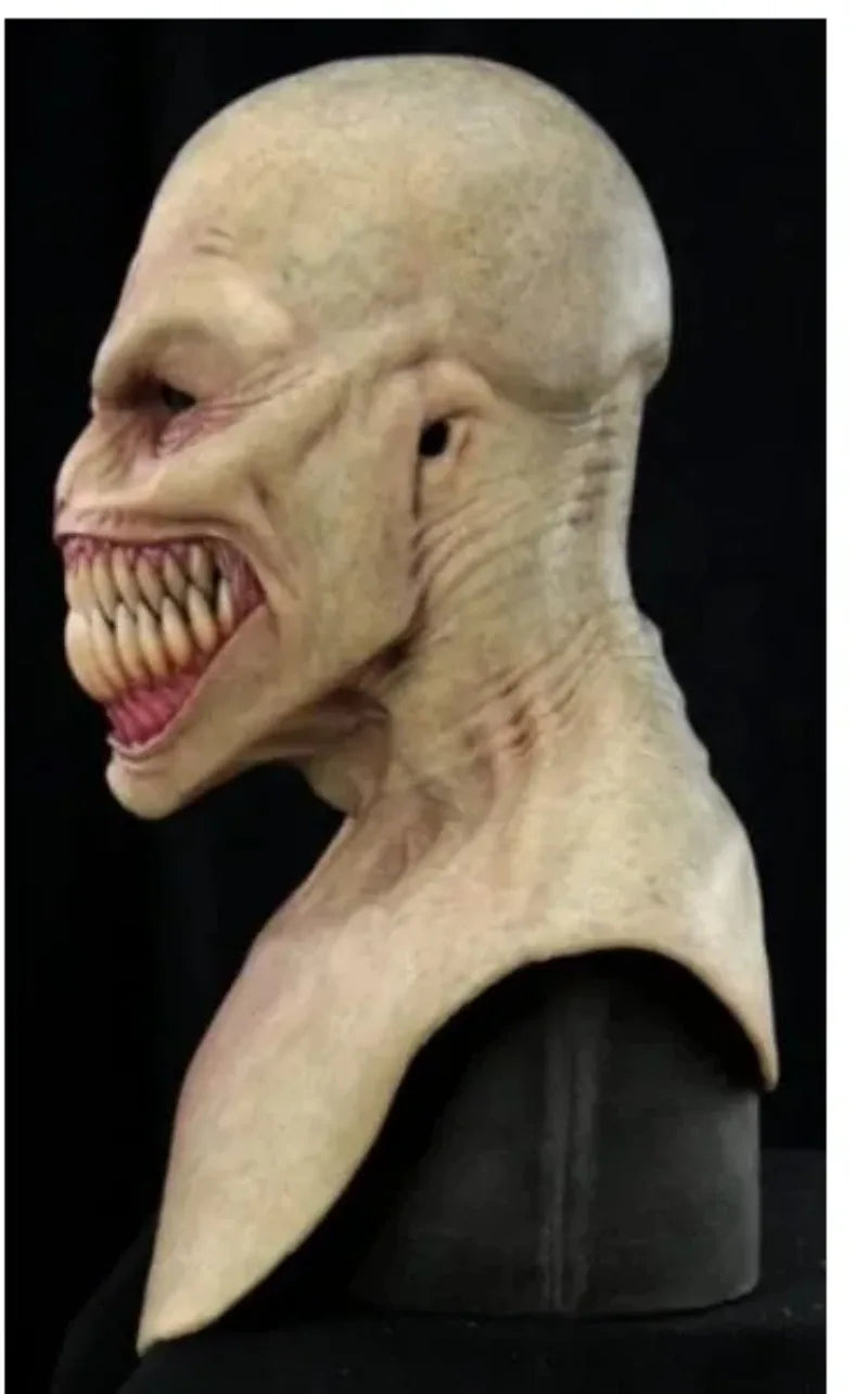 Horror Sharp Teeth Masks Latex Big Mouth Teeth Chompers Costume Creepy Monster Mask - View 3
