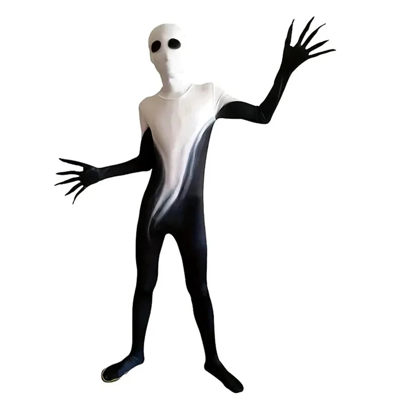 Cartoon Printed Spooky Ghosts and Goblins Jumpsuit Halloween Horror Grim Reaper Child Costume Adult Child - product image 1
