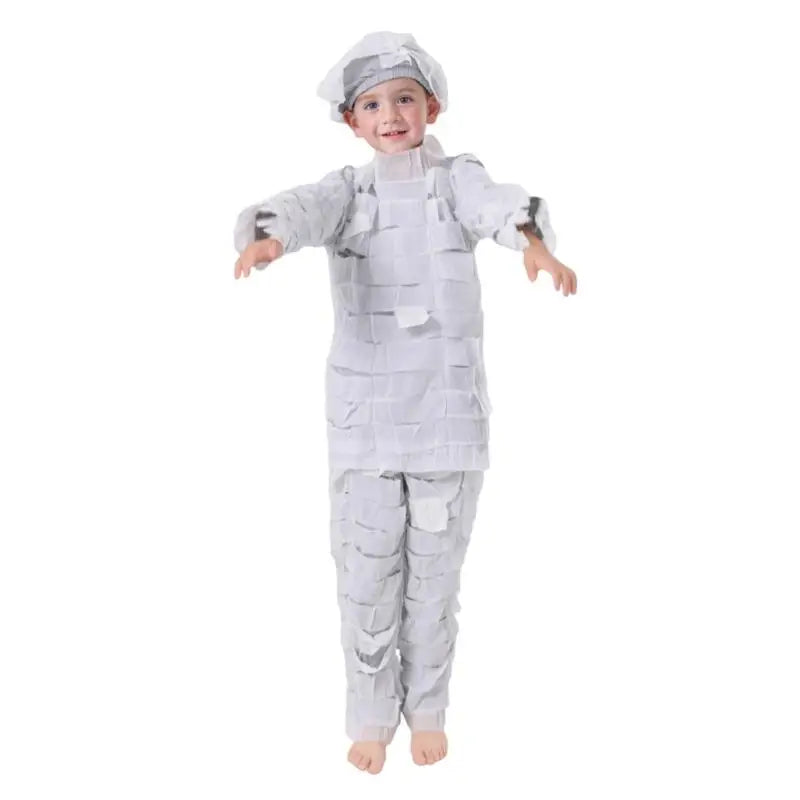 Kids Mummy Costume Set – Halloween Egyptian Horror Dress-Up