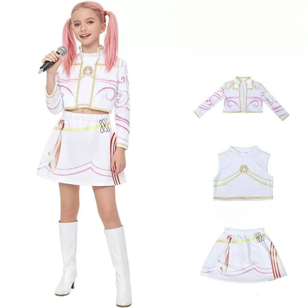Warrior K Pop Disguise Rumi Costume Zoey Costume Mira Black 3D Printing Group Women - Q2 / 140cm