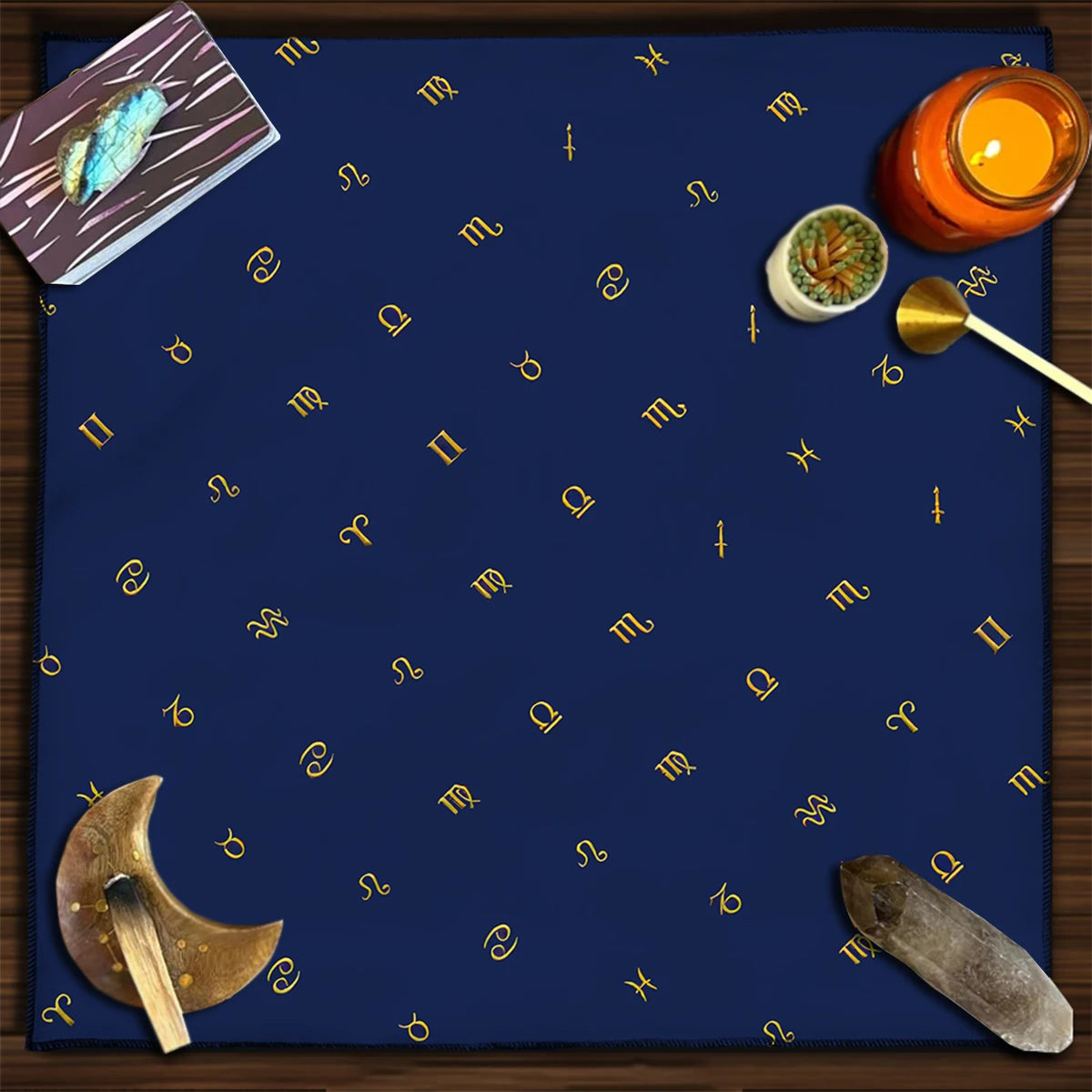 Sun & Moon Celestial Tarot Altar Cloth