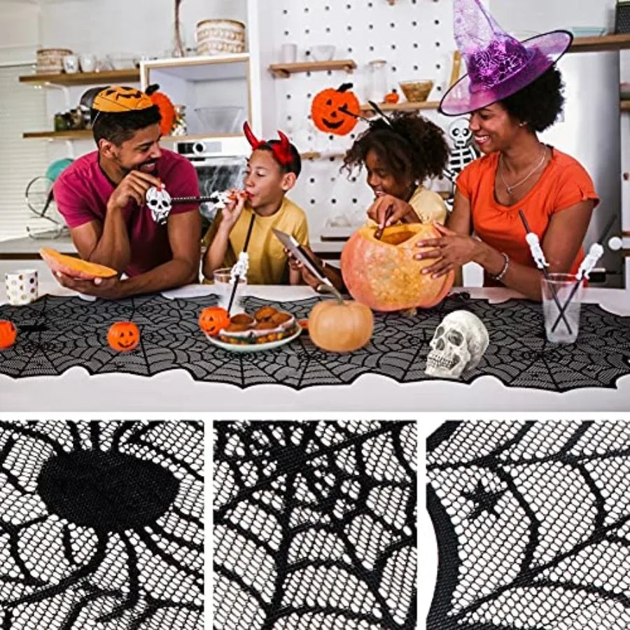 72inch Black Halloween Table Runner - product image 3