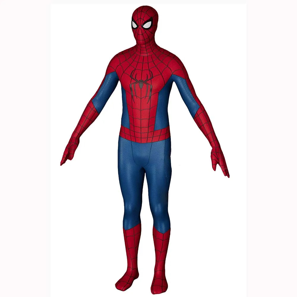 Halloween Spider Brand Day BND Costume Men Bodysuit Zentai Full Adult Jumpsuit - Hood Detachable / Adult-L(170-175)
