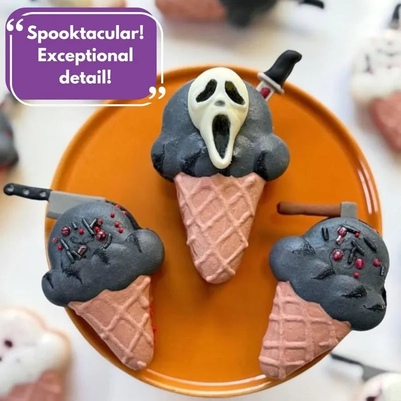 Horror Movie Character Molds - Halloween Silicone Molds for Chocolate, Candy - product image 2