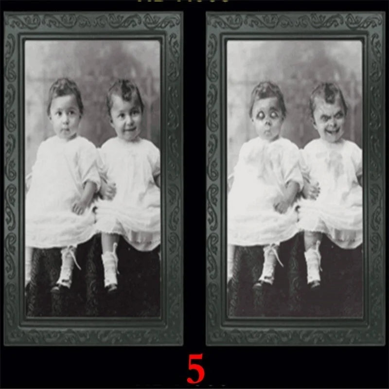 Halloween Party Horror Props 3D Changing Face Ghost Picture Frame Scary Wall - product image 7