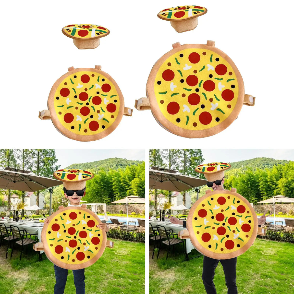 Pizza Hat Cartoon Funny Holiday Supplies Stage Halloween Hat - product image 4
