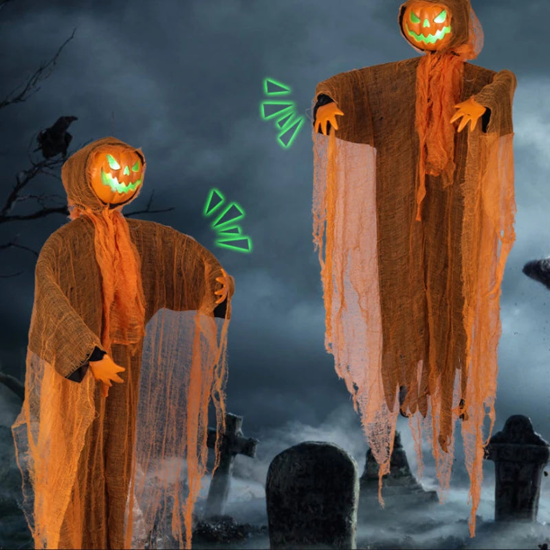 Halloween Decoration Luminous Demon Pumpkin Scarecrow Hanging Ornaments - product image 2