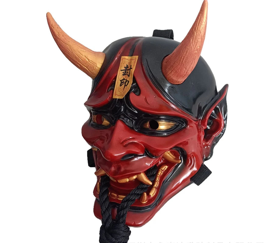 Japanese Scary Sealed Prajna Devil Hannya Noh Kabuki Demon Oni Samurai Monster Halloween Masquerade Mask - product image 5