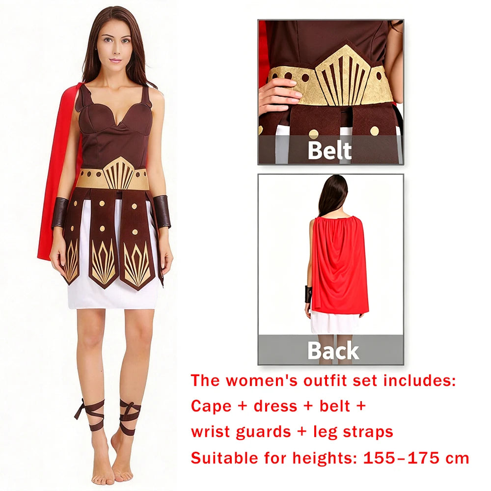 Roman Gladiator Warrior Cape Unisex Halloween Costume - One Size - product image 5