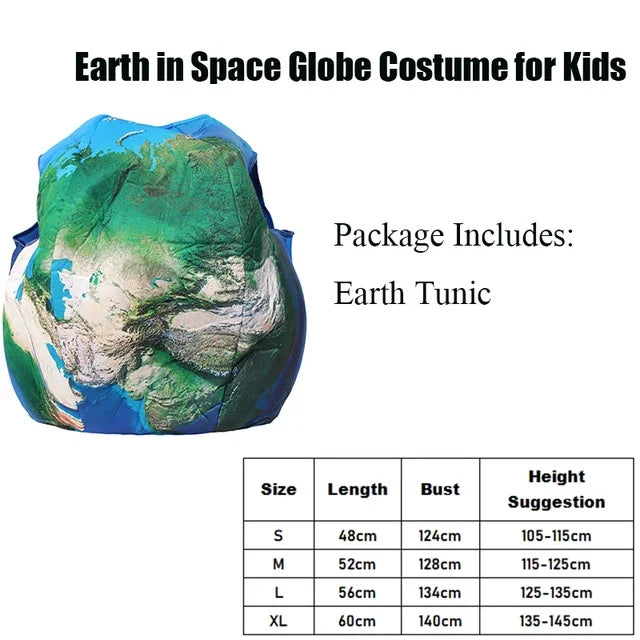 Planet Earth Costume for Kids | Globe Earth Day & Halloween Outfit
