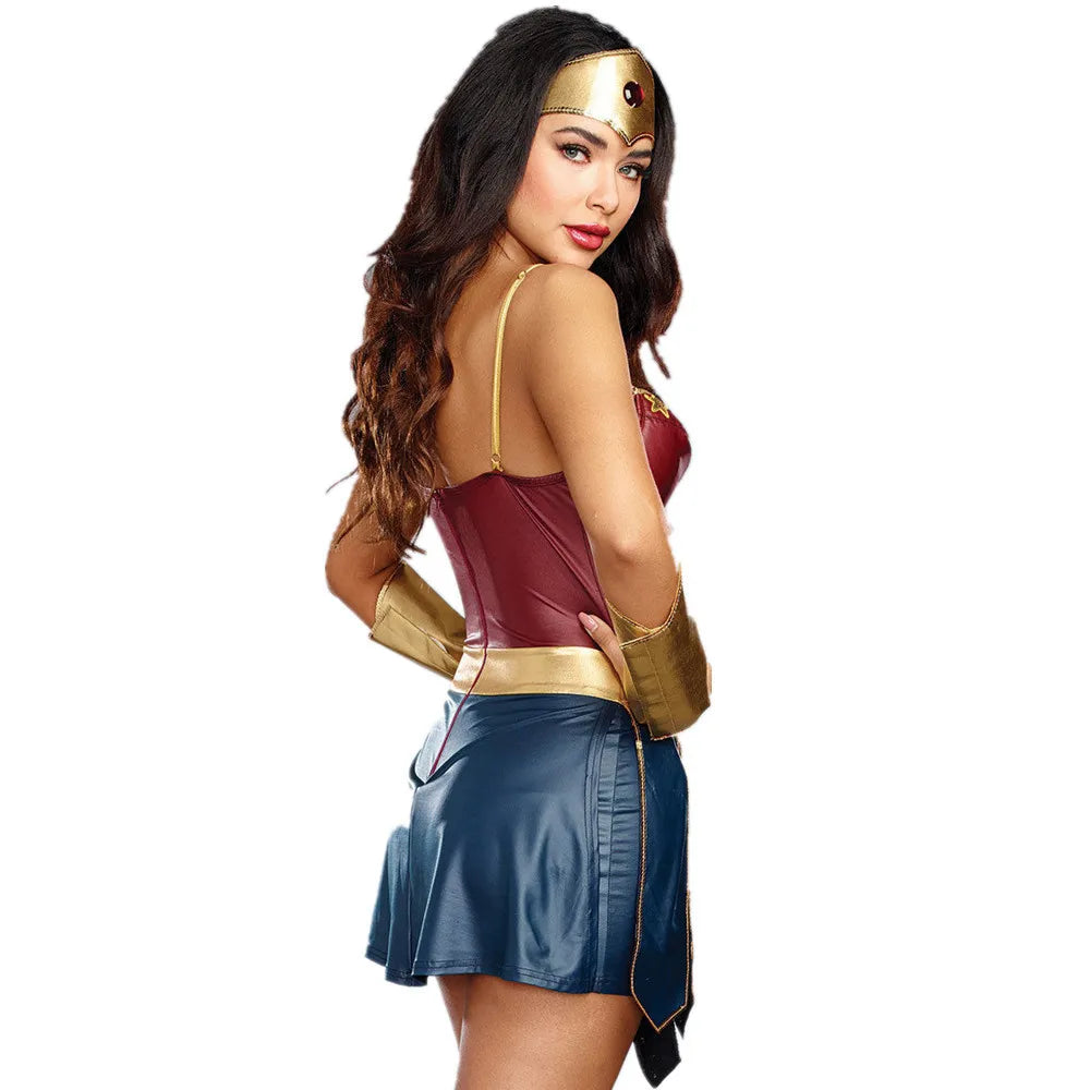 Women's Leather Superhero Halloween Costume - product image 2