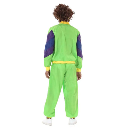 Adult Women Men 80s 90s Retro Sportwear Hippie Disco Cosplay Costume Outfits Halloween Carnival Suit Party - product image 5