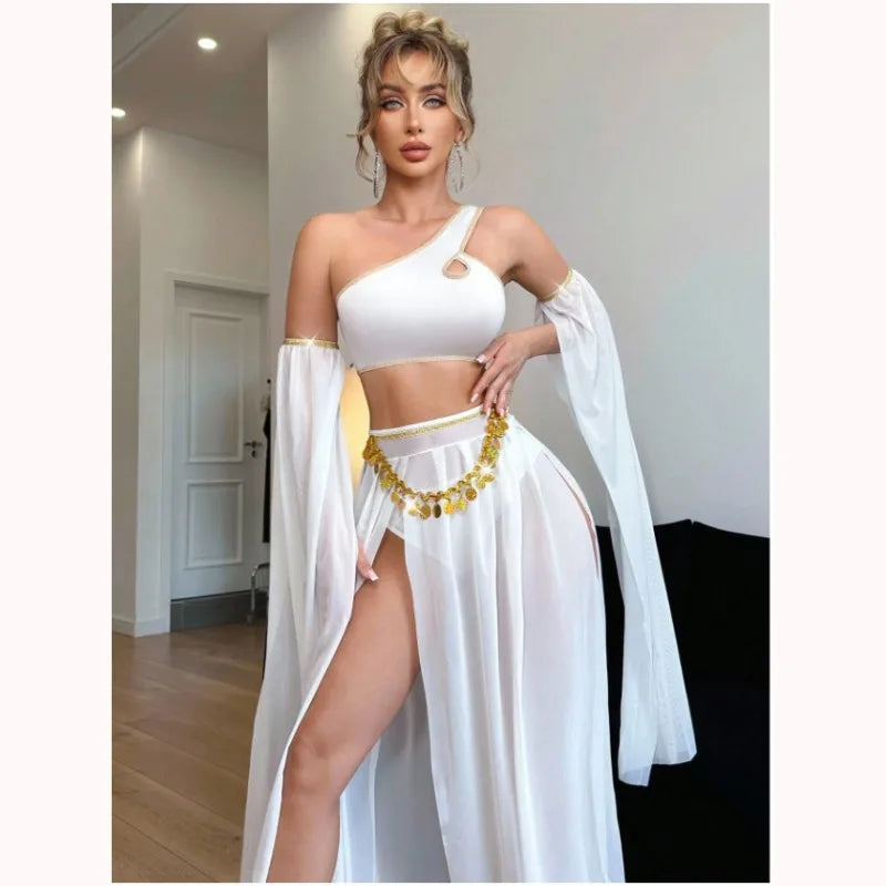 Women's Sexy Lingerie Dance Lace Long Home Wear Costume - alternate view 4