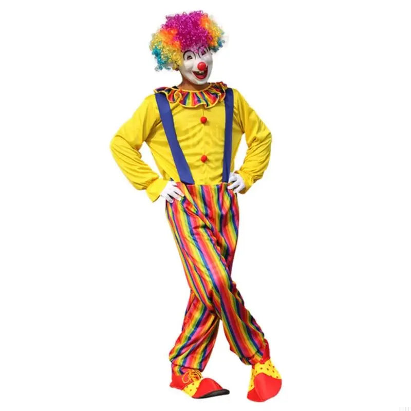 31BF Deluxe Costume Clown Movie Adult Costumes Creepy Clown Men's Halloween Costume Cloth - View 7