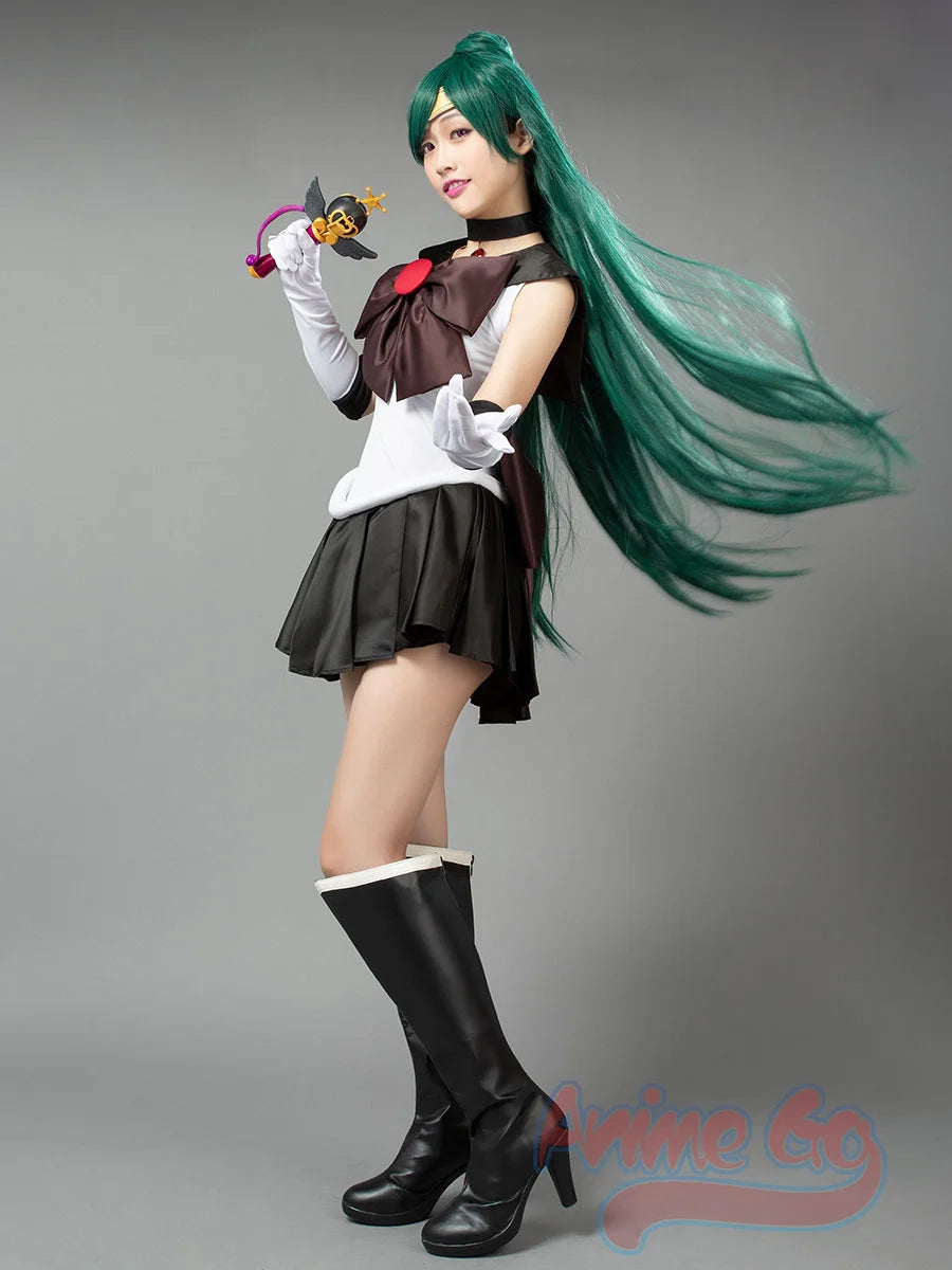 Sailor Pluto Cosplay Costume for Women | Anime Dress & Wig Options