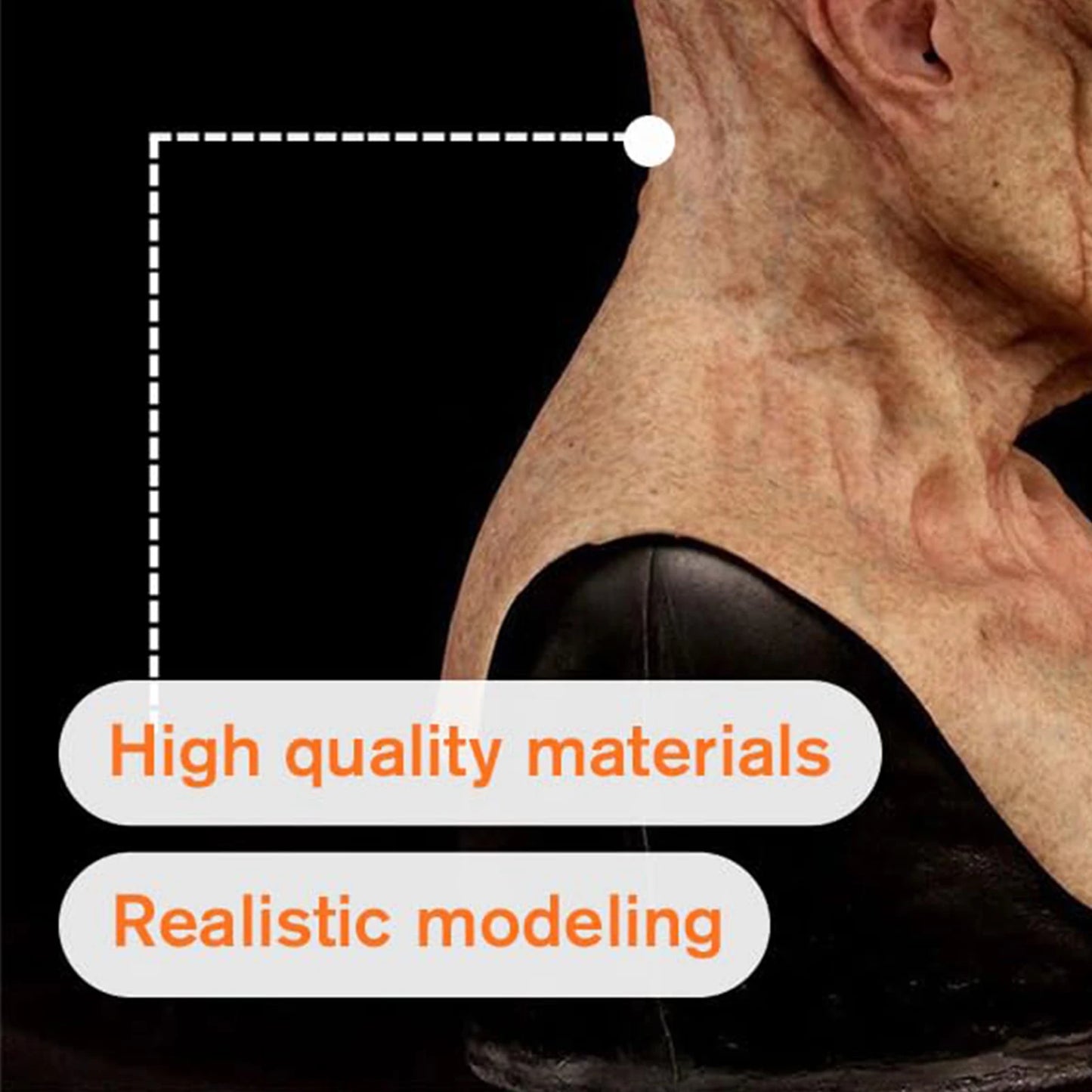 Alien Funny Mask Latex Scary Mask Realistic Creepy Masks for Prop - alternate view 4