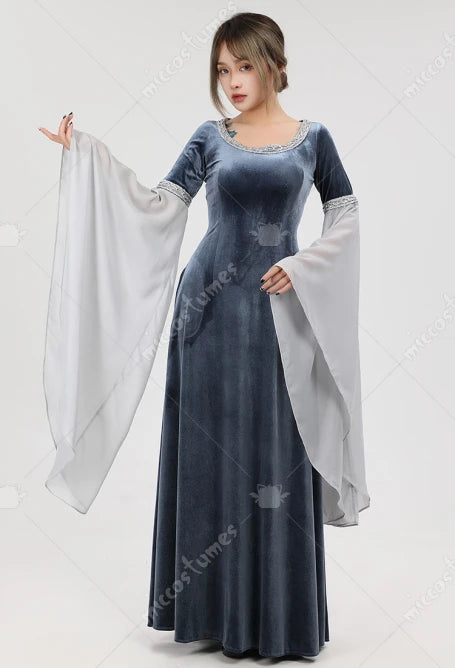 DAIZBELLA Medieval Handmade Historical Dress Retro Fairy Elf Costume - alternate view 7