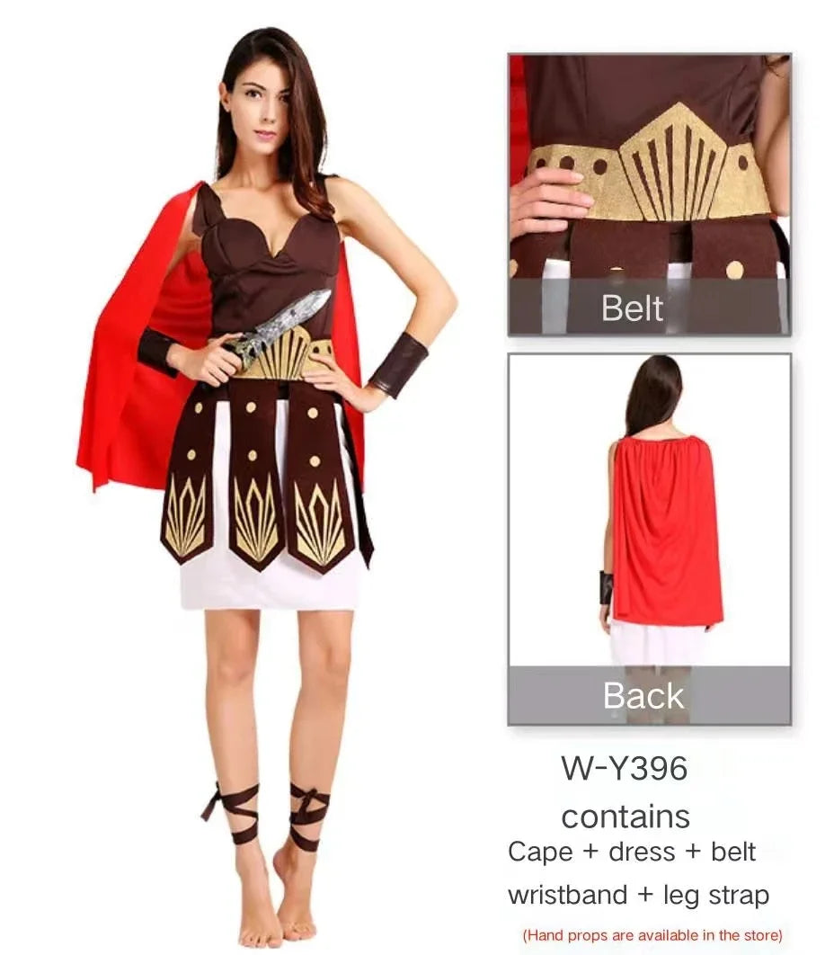 ball costumes for adults men and women Roman warriors Caesar Costu gladiators Spartan warriors Party Carnival - product image 3