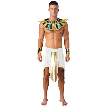 Halloween Adult Costume Complete Set Ancient Greek God Gladiator Mythical Prince Aladin - Purple A / XL