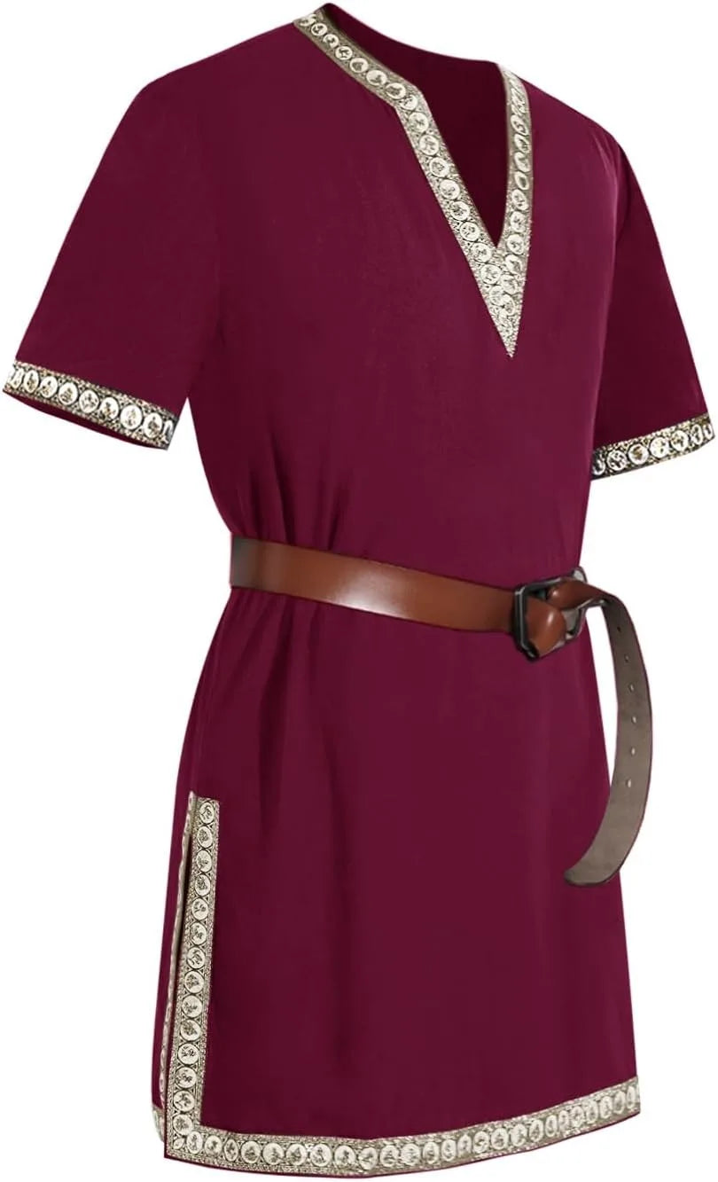Men's Medieval Knight Tunic Renaissance Mercenary Scottish Warrior LARP Costume - alternate view 8