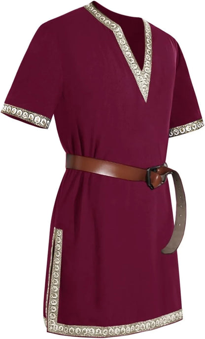 Men's Medieval Knight Tunic Renaissance Mercenary Scottish Warrior LARP Costume - alternate view 8