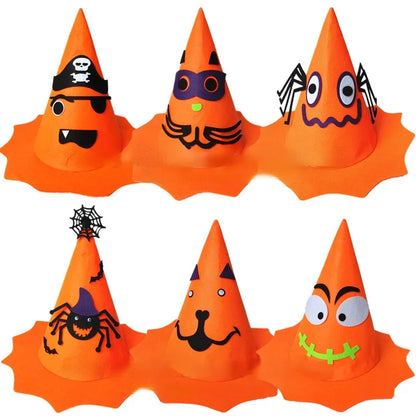 Halloween Party Holiday Masquerade Show Performance Dress Up Props Pumpkin Hat Boys Girls Orange - Discount Halloween City