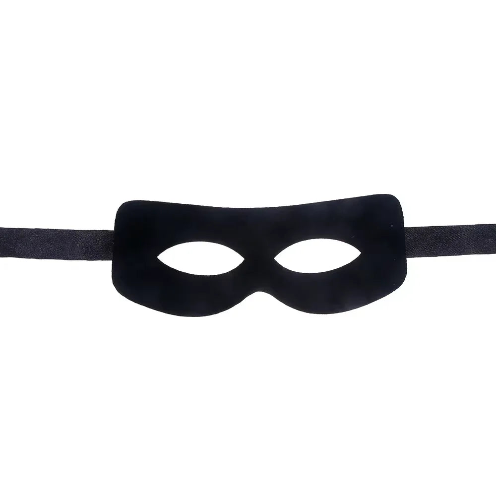 Halloween Half Mask Bandit Ninja Lone Ranger Costume Black Eye Mask Exquisite Halloween - View 3