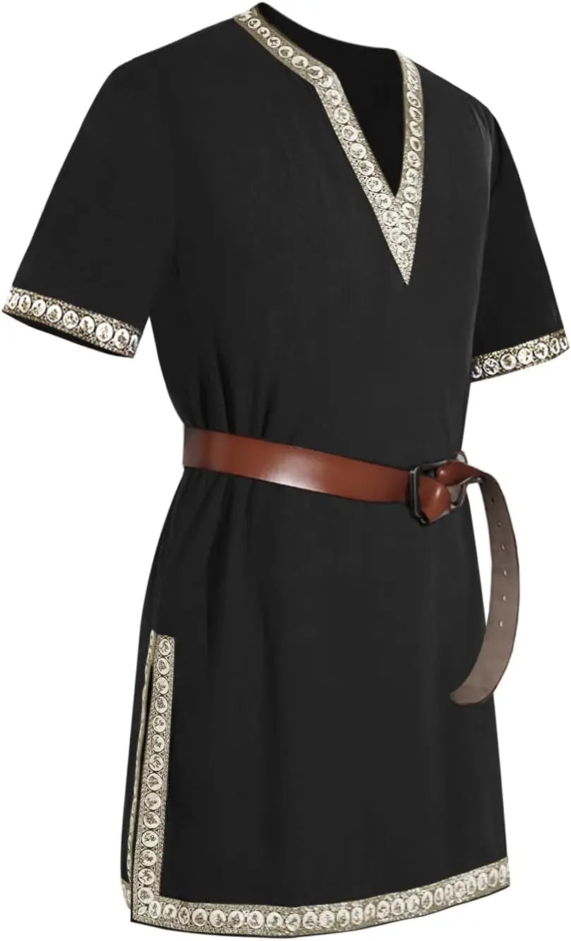 Men's Medieval Knight Tunic Renaissance Mercenary Scottish Warrior LARP Costume - alternate view 6